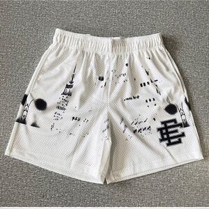 Eric Emanuel White and Black Athletic Shorts